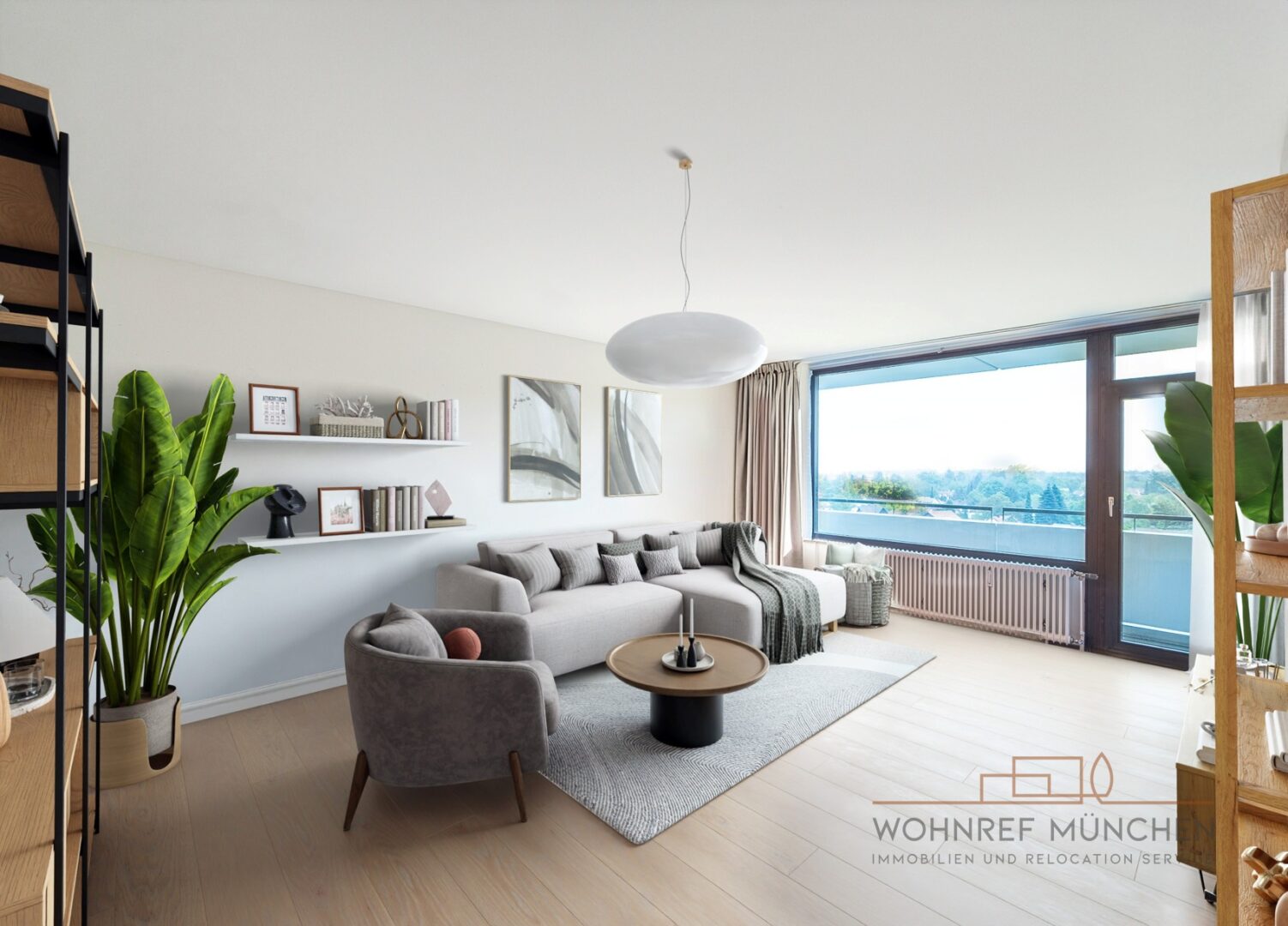 Wohnzimmer mit neuem Einrichtungsvorschlag