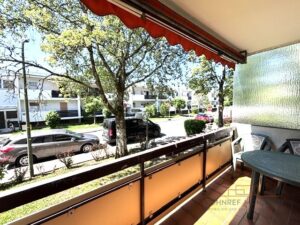 Blick vom Balkon